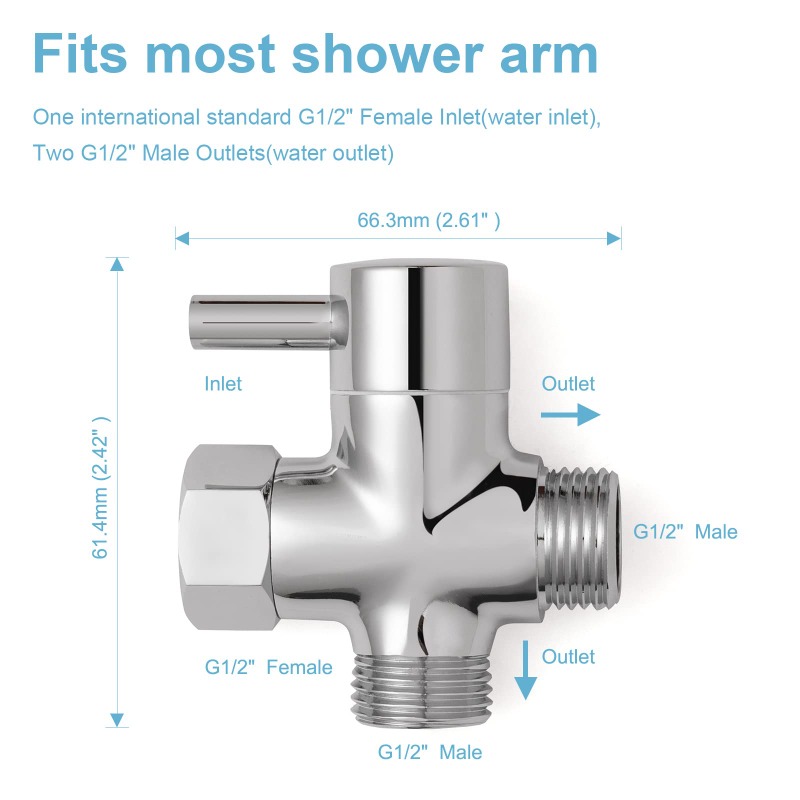 النحاس معدن 3 طريقة دش رئيس صم - مراجعة Shower Valve Cartridge وسعره