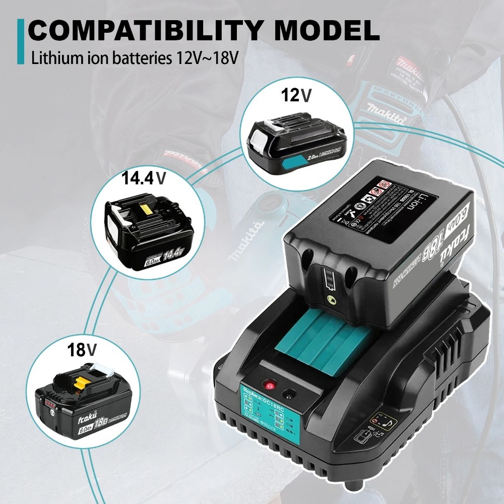 DC18RC بطارية ليثيوم أيون 3A ش - مراجعة Makita Drill Hp1640 وسعره