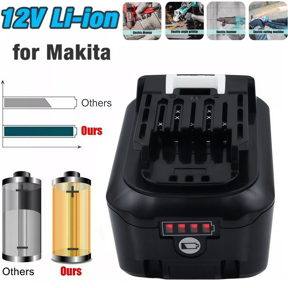 10.8 فولت 12 فولت ماكس 4.0Ah/6 - مراجعة Makita Drill Hp1640 وسعره